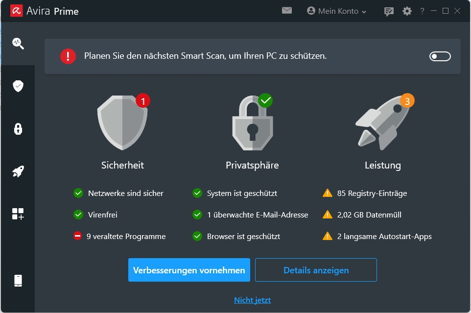 AVIRA Meldung